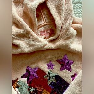 BCBG Girls - Pink Star Fleece Hoodie 
Size: L (14/16) - Girls